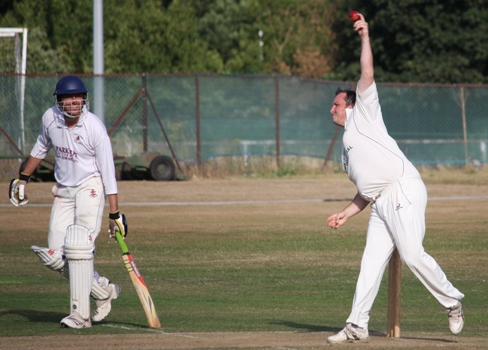 ... who soon slows their run rate....